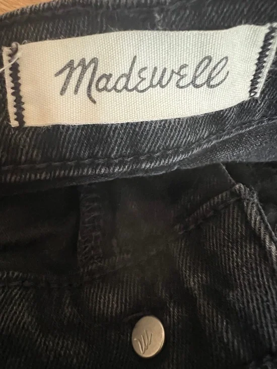 Madewell High Rise Denim Black Shorts Size 27 - Picture 5 of 12